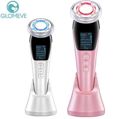 EMS Micro Current Lifting twarzy masażer do twarzy Sonic Vibration masażer do twarzy urządzenie do usuwania zmarszczek Hot Cool Beauty Device