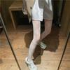 Medias de rejilla por encima de la rodilla con diseño floral de Lolita para colegiala, largas, adorables, estilo gótico, negro y blanco, estilo kawaii, disfraces de cosplay sexys.