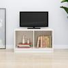 VidaXL TV Stand White 70x33x42 Cm Solid Pine Wood
