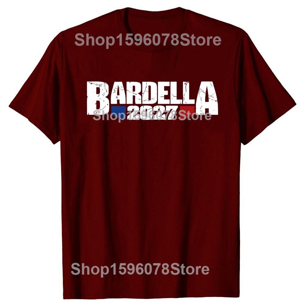 Bardella 2027 T Shirt Retro French Text Bardella Fans Gift Tee Tops EU Size 100% Cotton Soft Unisex Casual T-shirt