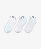 NIKE Everyday Cushioned Training Low Socks (3 Pairs) - White:Black / Sx7670-100