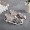 One pedal lazy fisherman shoes women's summer old Beijing cloth shoes middle-aged and elderly mother flat canvas casual shoes