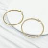 Stainless Steel Vacuum-Plated Large Round Circle Earring Pendant Charm