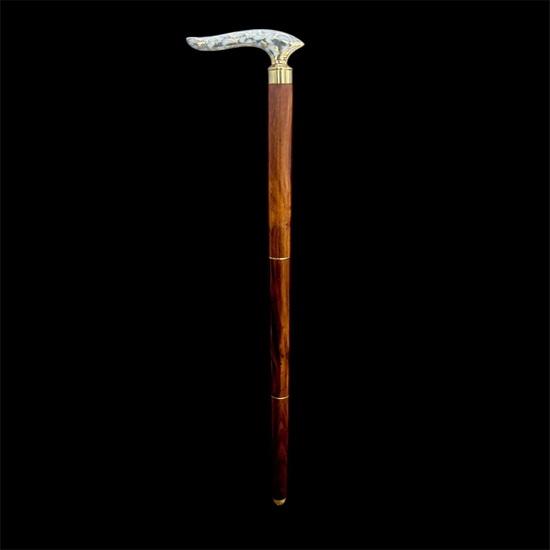 91.44 Cm Victorian Flower Walking Stick Cane Brass Gift for Men and Women Handmade Design Gift Everyday Use Best Gifts