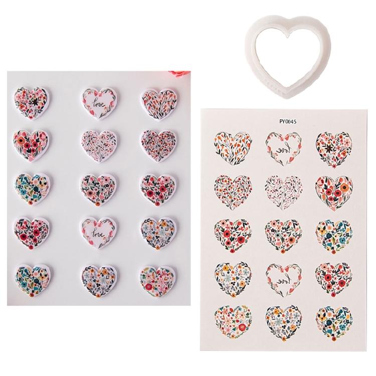 Clay Cutter and Floral Clay Transfer Paper Water Soluble Floral Transfer Sheet