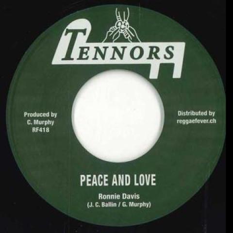 7inch Record RONNIE DAVIS / TENNORS & RONNIE DAV - Peace And Love / Peace And Love RF418 Tennors/Reggae  2023 Switzerlan Reggae, Ska & Dub Used