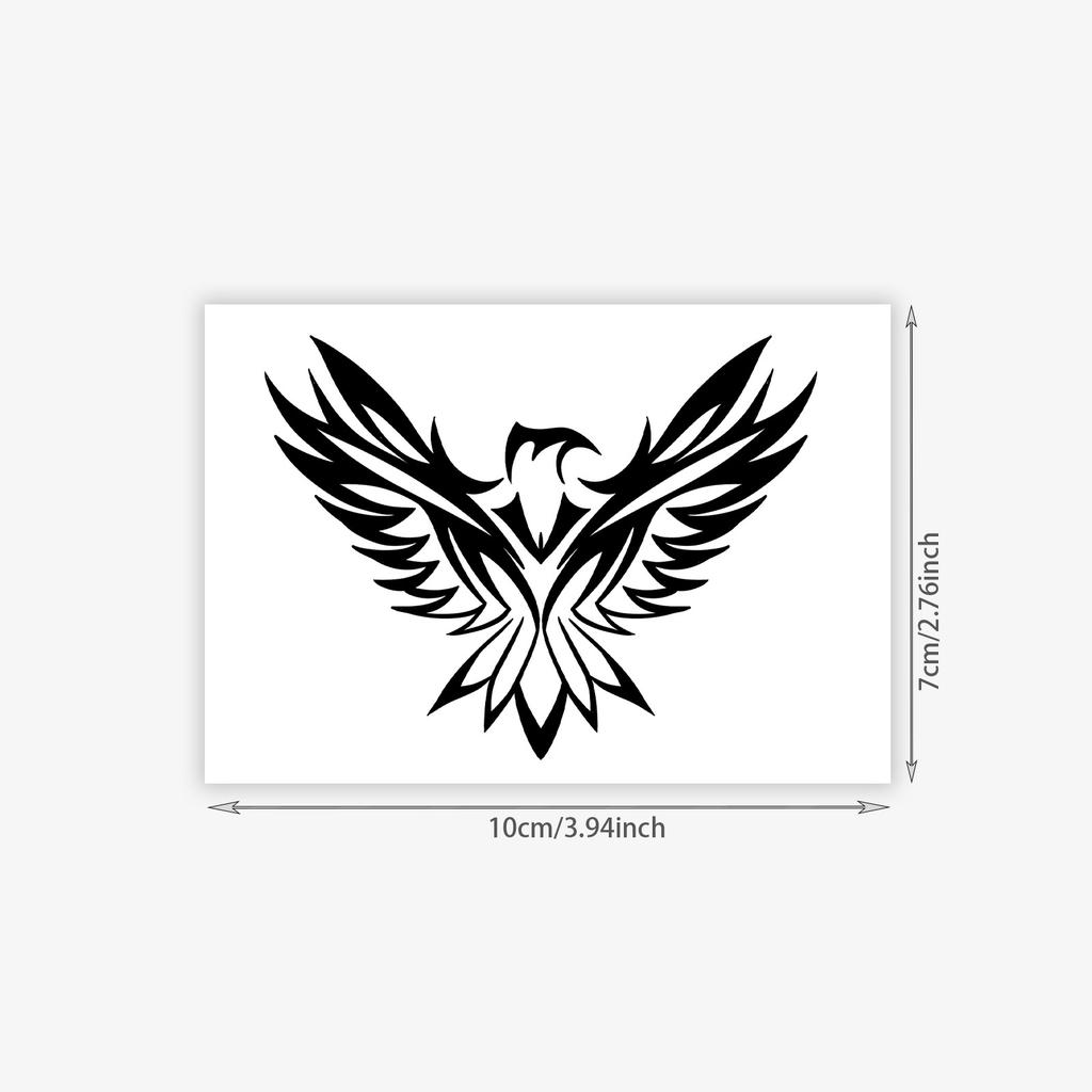 High-End Y2K Dark System Personality Domineering Gothic Style Eagle Men'S Tattoo Sticker