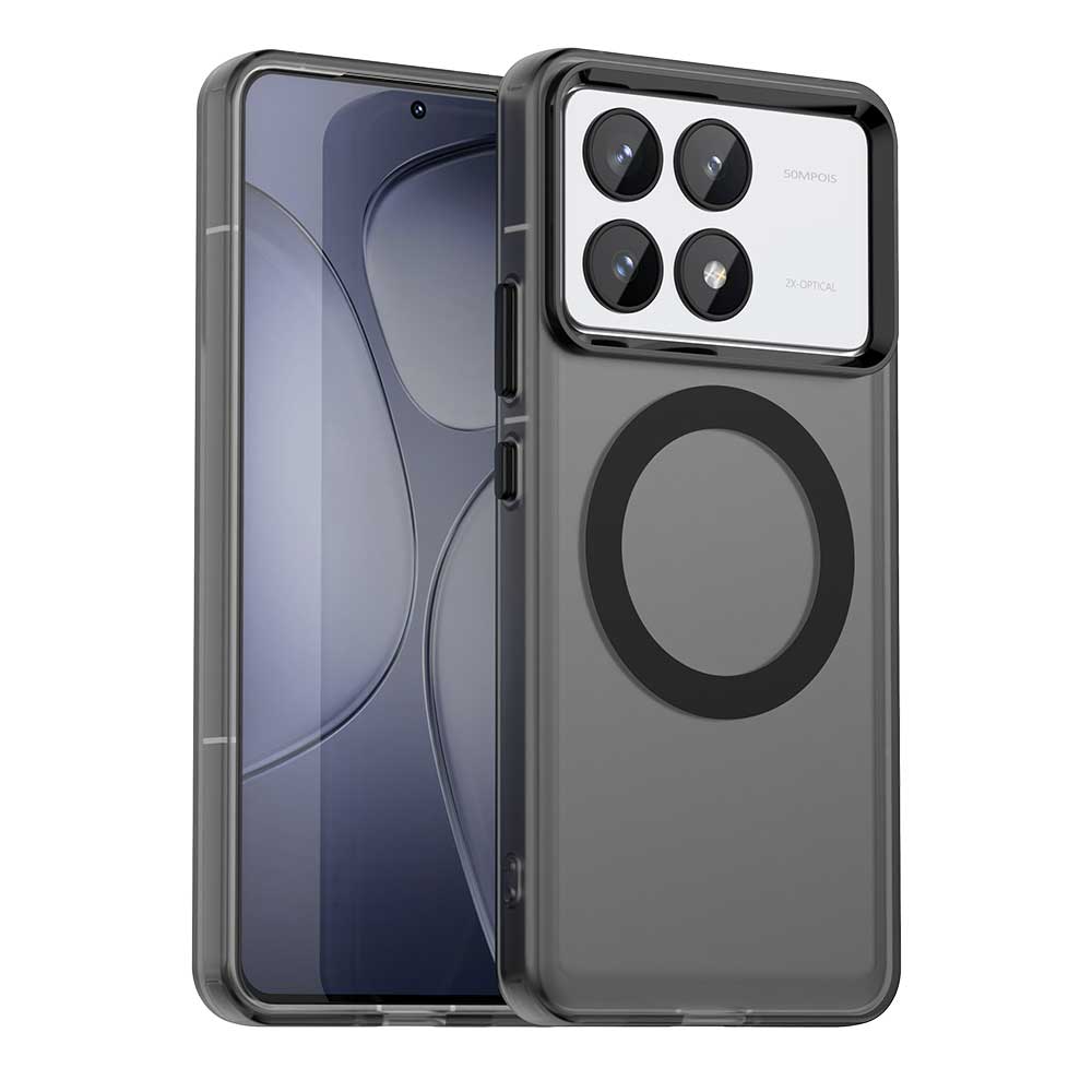 Candy Bumper Case For Poco M6 F6 X6 Pro 5G Xiaomi Poko Little C65 C75 4G Magnetic Wireless Charge for Magsafe Case