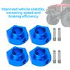 12mm Metal Wheel Hex Hubs Adapter Remote Control Spare Parts Fit for Traxxas trx-4 RC CrawlerBlue 8269B