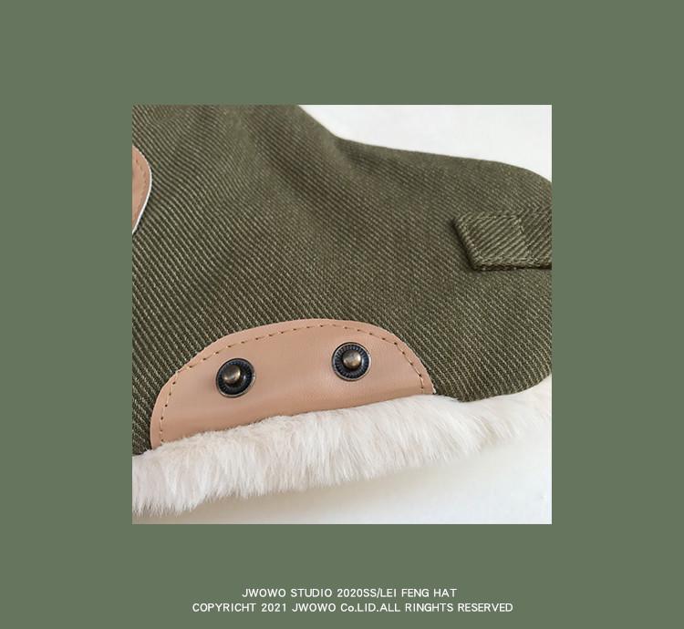 Lei Feng Winter Hat: Men & Women's Thick, Warm, Velvet-Lined Ski Beanie with Ear Protection for Cold-Weather Riding.