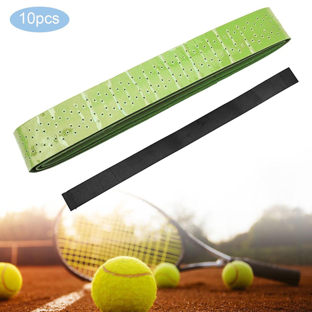 10 Pieces Badminton Racket Grip Tape, Anti Skid Tennis Overgrip for Motorbike Handlebar