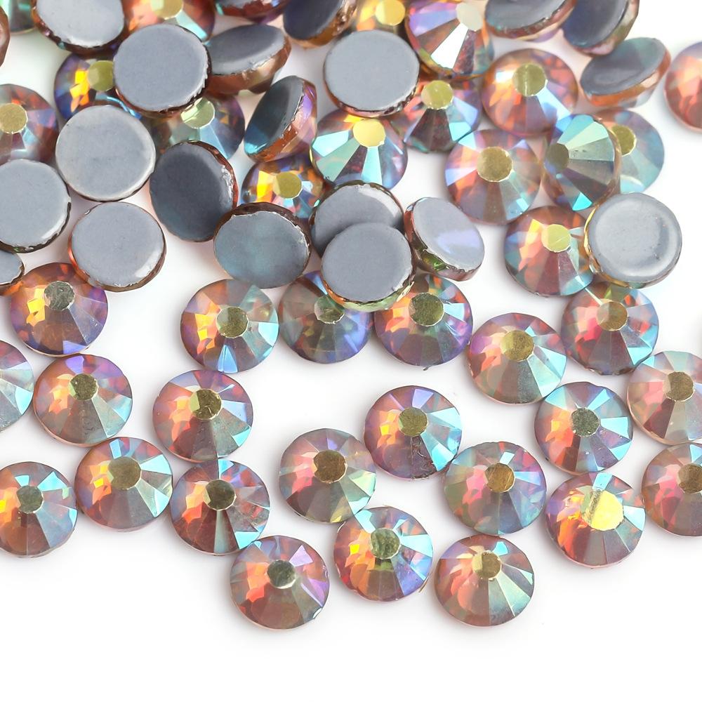Weichen Rhinestone Factory Austrian Diamond Decorative Rhinestone Diy Nail Art Beauty Glass Jewelry Glue Bottom Color Plated Rhinestone
