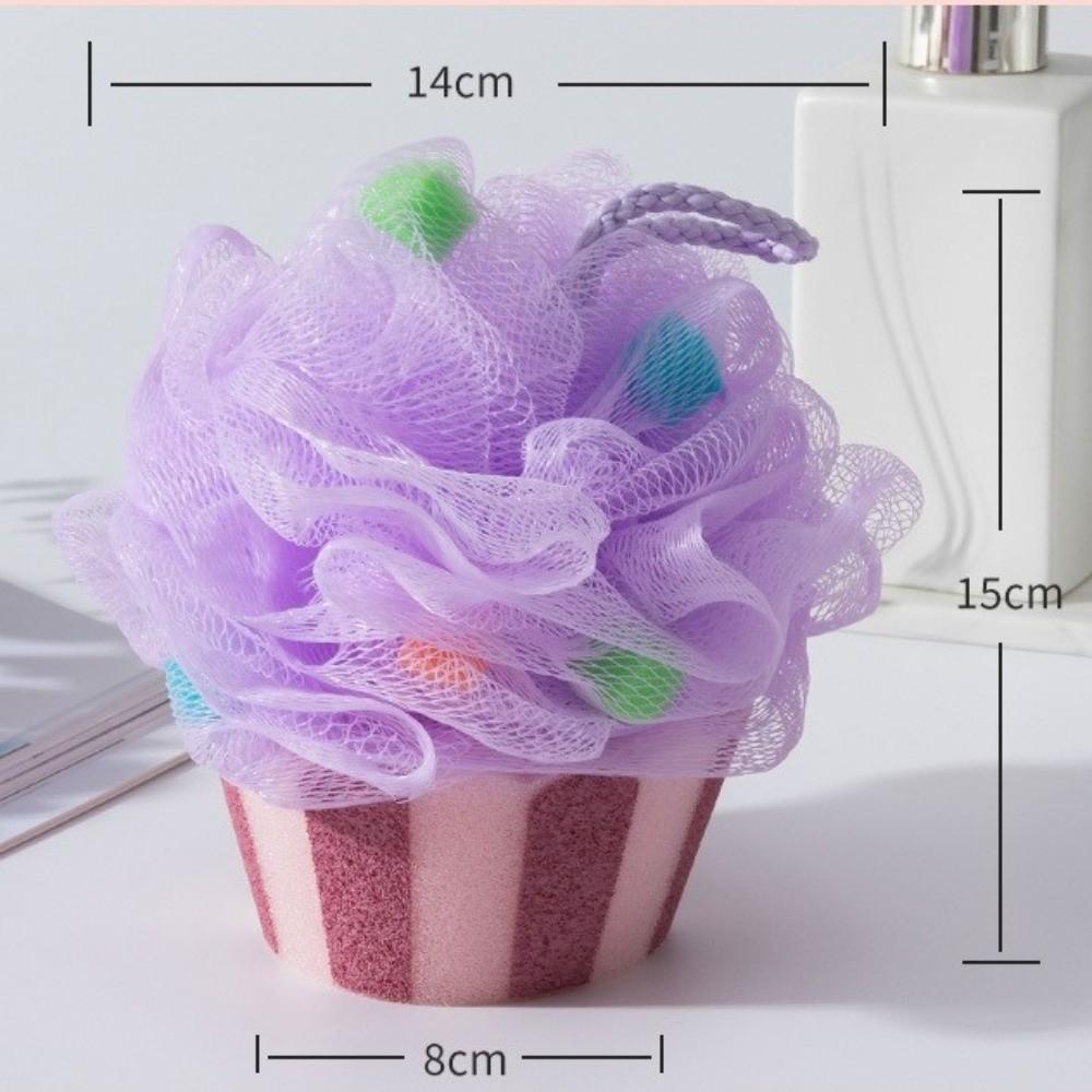 Simulation Cake Foaming Sponge Ice Cream Design Body Skin Cleaner Bath Bubble Ball Body Cleaning