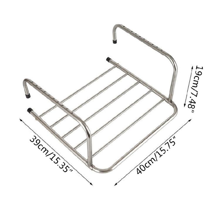 Stainless Steel Folding Drying Rack Collapsible Clothes Towel Bath Towel Shoe