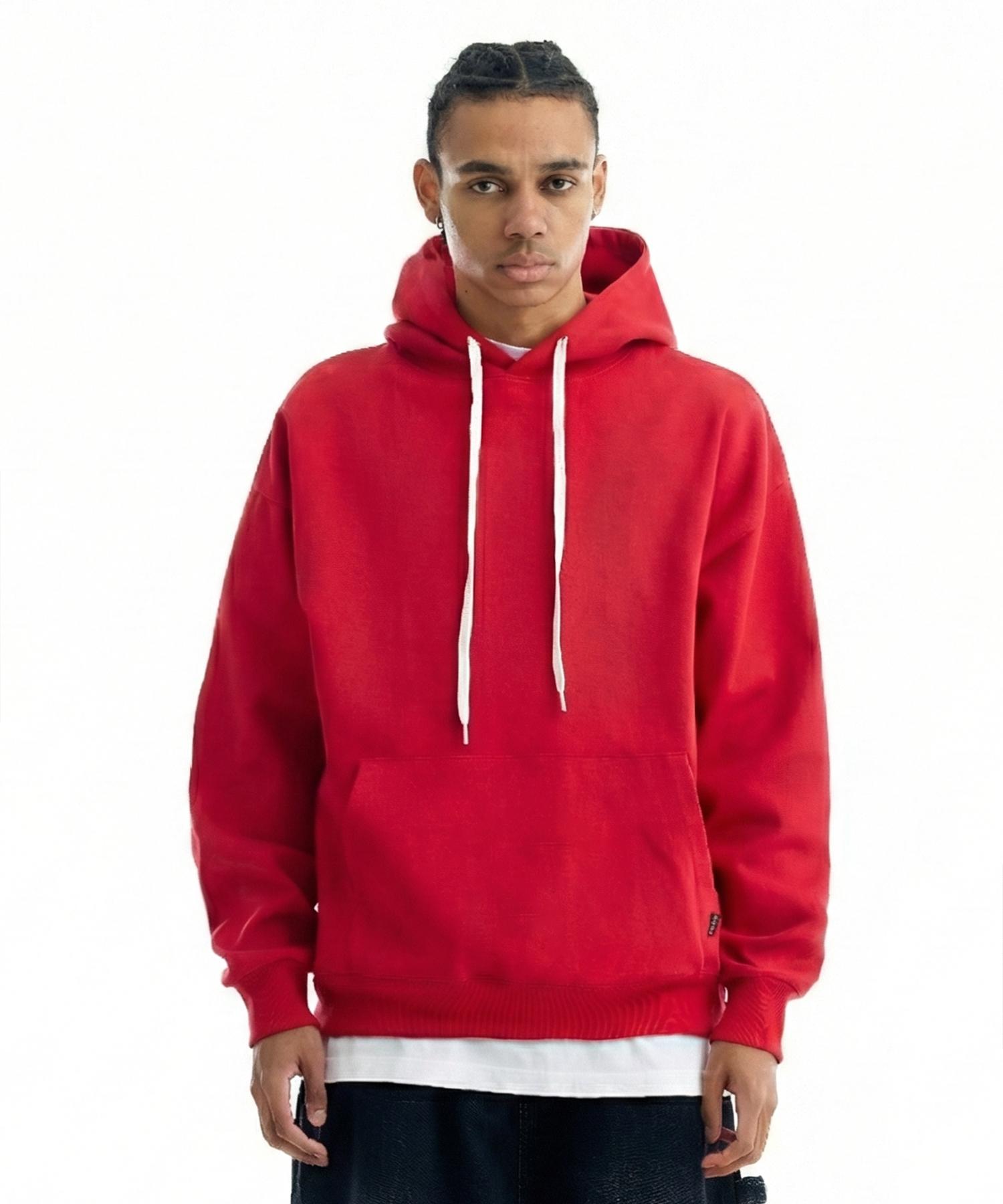Cream Soda Lab Blank All Season Hoodie Red Red/Xl