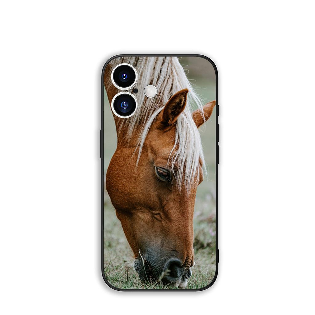 Hülle Wildes Pferd Schwarz Cool für Samsung Galaxy A25 A37 A57 A12 A14 A31 A41 A50 A51 A70 A71 A72 A21S A04 M15 Note 20 9 8 10 Hülle
