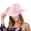 Unisex Western Denims Hat Wide Border Hat Polyester Outdoor Fashion Hat Fashion Accessory for Men and Women