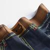 Men's 3D Faux Denim Print Boxer Briefs, Cotton Underwear Trendy Trunk.