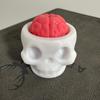 Fun 3D Printed Skull Brain Clicker Keychain Skull Button Fidget Clicker Mechanical Keyboard Bag Pendant Stress Relief Toy