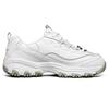 Skechers DLites SR Mesh Synthetic Leather Retro Durable Breathable Low-Top Casual Shoes Women sneakers White 76605-WHT