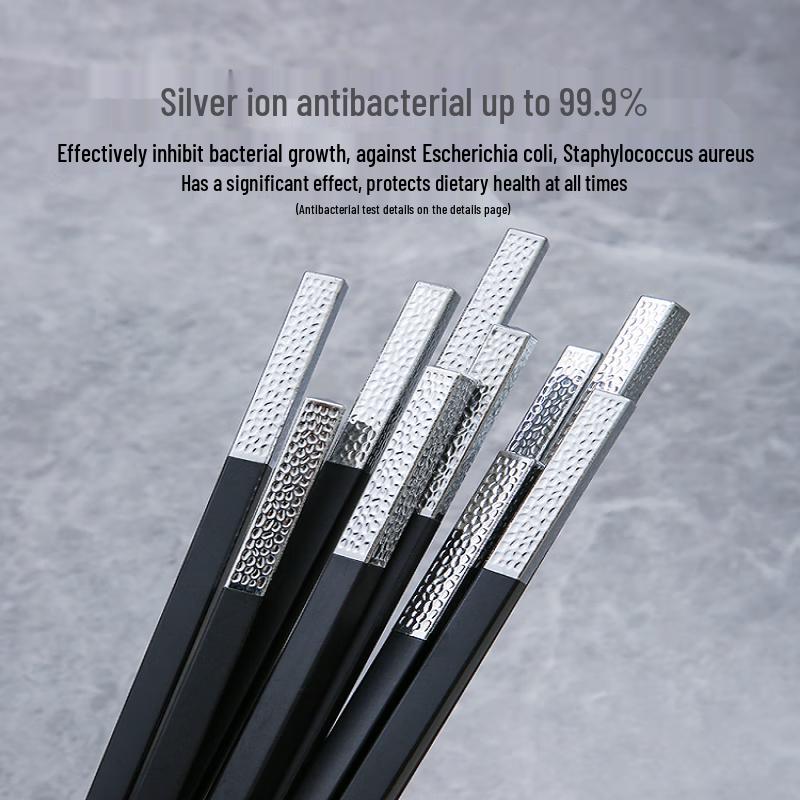 Ruhan High-End Silver-Head Alloy Chopsticks