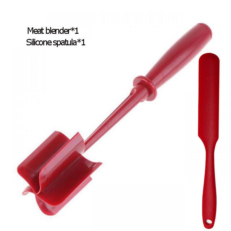 1/2 pc Meat Chopper Heat Resistant Meat Masher for Ground Beef Hamburger Meat Mix and Chop Kitchen Tool & Meat Browning Utensil