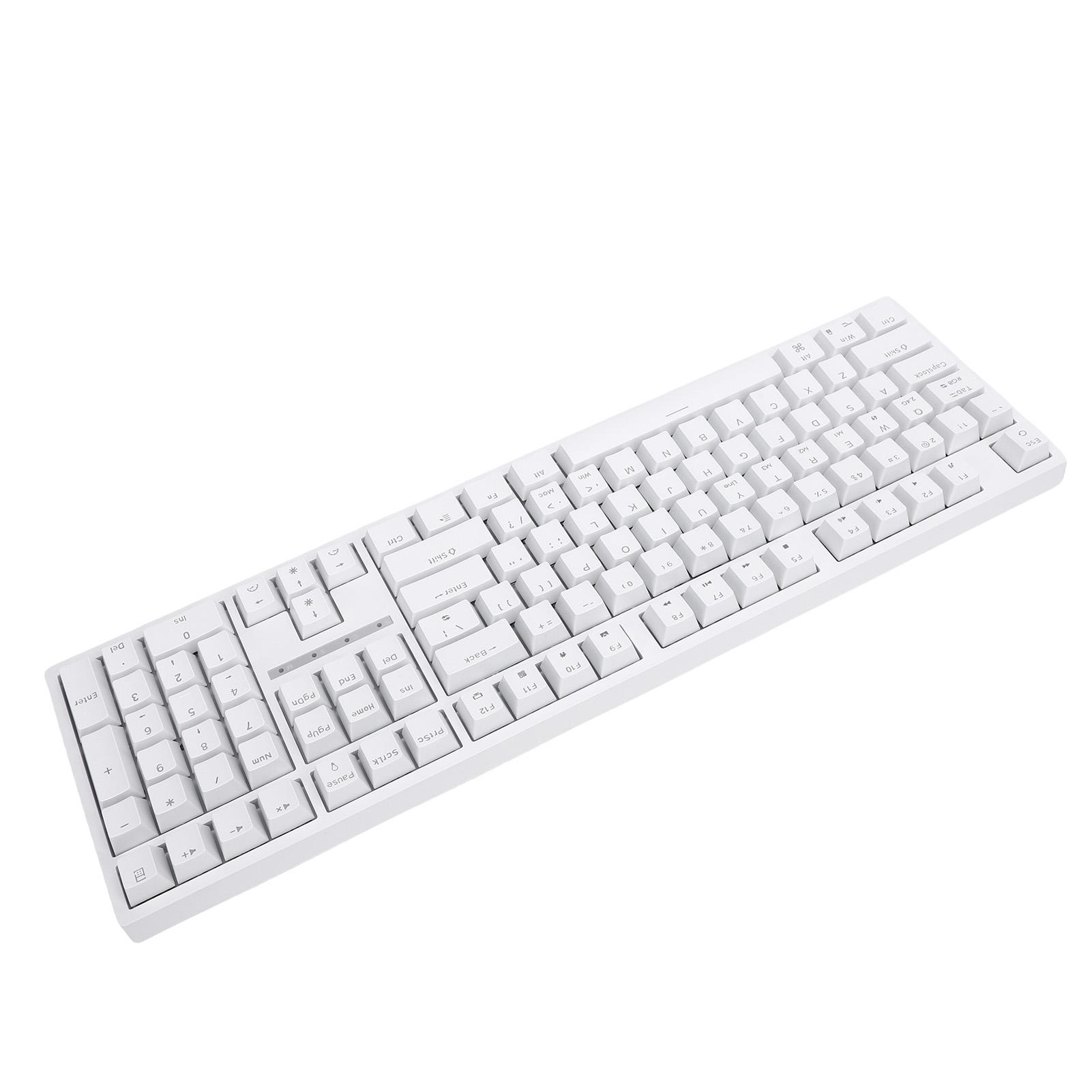 

Механическая игровая клавиатура с 3 режимами, с возможностью горячей замены, проводная клавиатура USB C, беспроводная BT 5.1 2,4 ГГц с