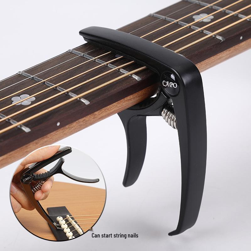 Metal Guitar Capo & Tuner Clip for Acoustic/Electric Guitars & Ukuleles