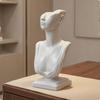 Bust Mannequin Față Jumătate Umeri Suport Bijuterii Gât Lung Alb S 21.510.55cm