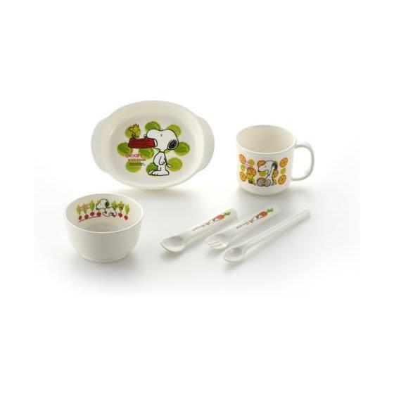 Richell Snoopy Baby Tableware Set SY-1 Polypropylene