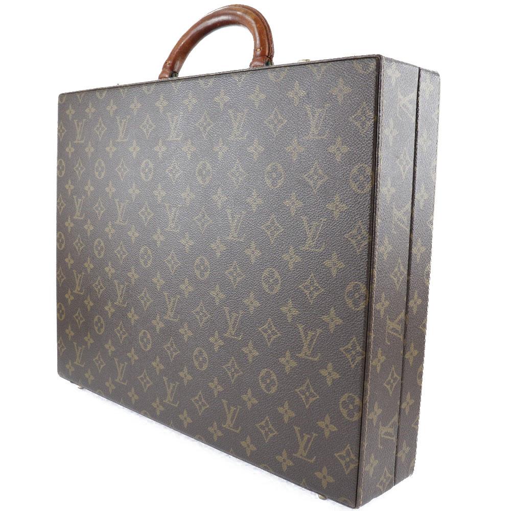 Louis Vuitton Crusher Business Bag M53124 Attache Case Brown Monogram Canvas Unisex Used