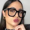 Vintage Kleine Quadratische Rahmenbrille für Damen Luxusmarke Retro Brillenrahmen Unisex Ins Beliebt Optisch Klare Gläser Brillen