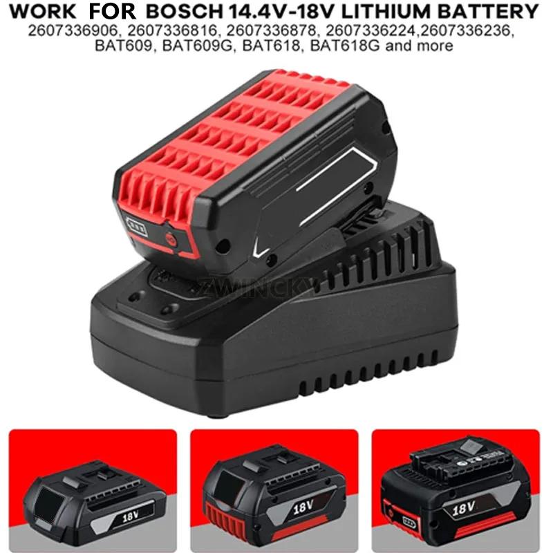 Akkuladegerät Für BOSCH 14,4V 18V Li-Ionen-Akku Schnellladung BAT609 BAT609G BAT618 BAT618G AL1860CV 1,6A 3A Strom