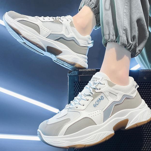 Men's Shoes Summer Breathable 2025 New Trend All-match Running Thin Mesh Sports Casual Small White Board Shoes Tide Shoes