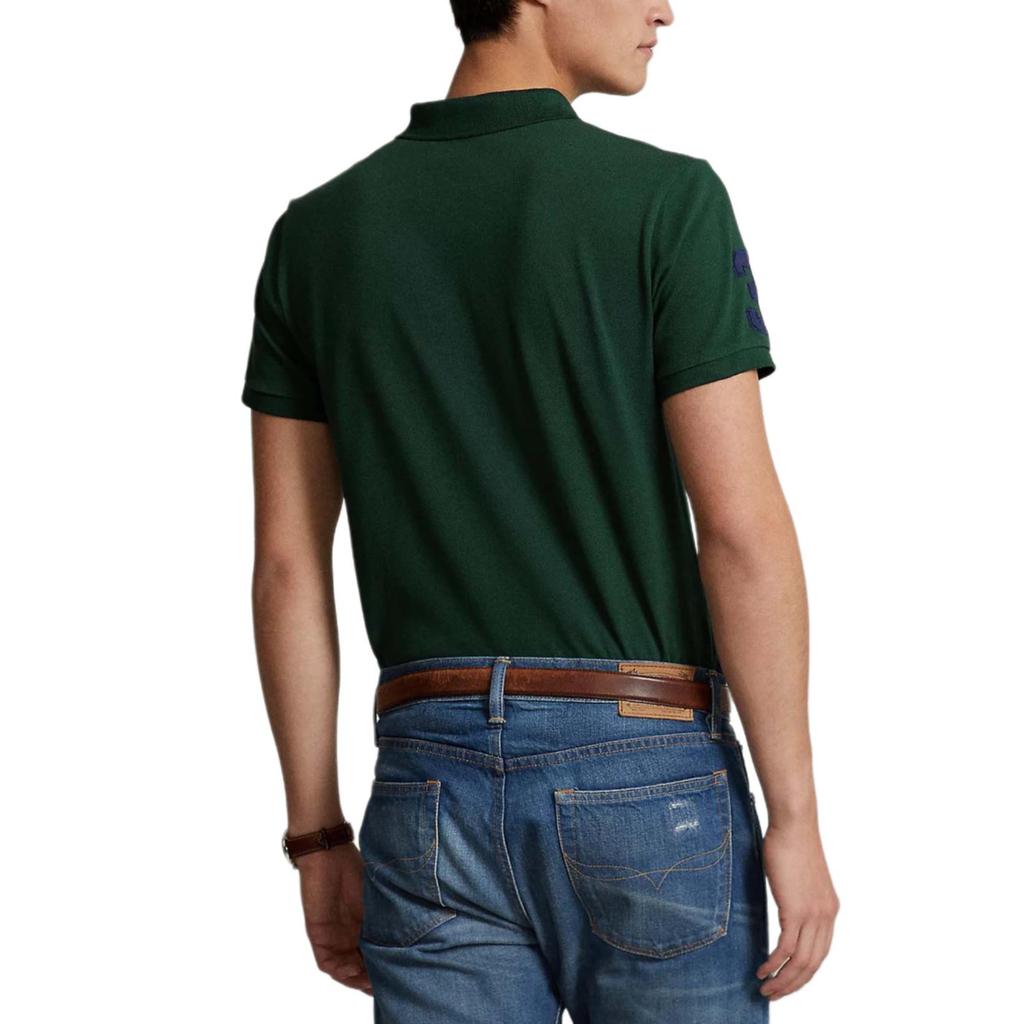 Polo Ralph Lauren Embroidered Printed Short Sleeve Polo Shirt Men Tops Green 710814437-005