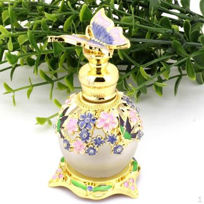 15ml Behälter Glas Por Legierung Retro Flasche, Nachfüllbar für Badezimmer Geschmack