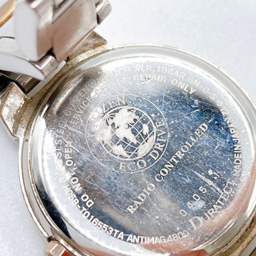 Used 346 CITIZEN xC Citizen Cross Sea Ladies Watch Solar Radio Combi Roman
