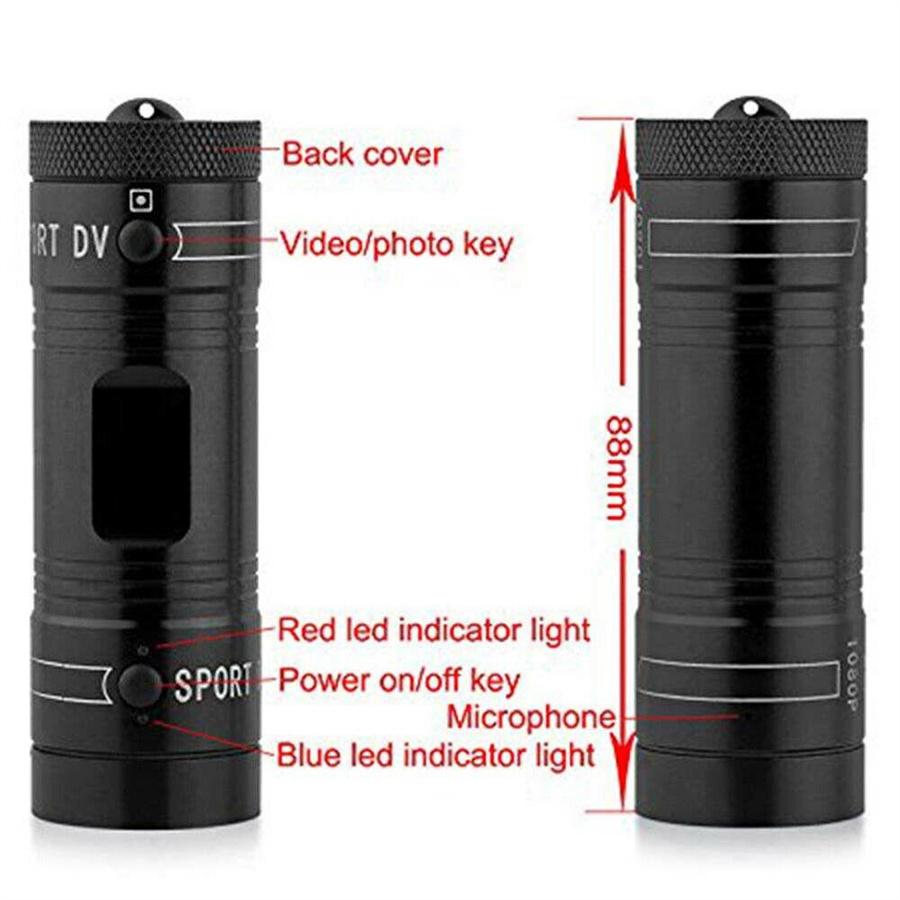 Mini DV Camera Full 1080p HD Video Recorder for Car Bike Motorcycle Helmet