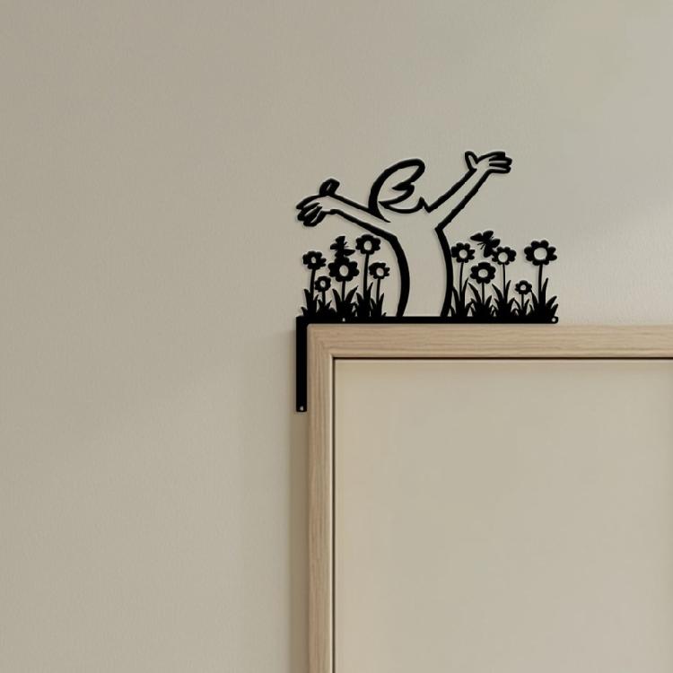 Stylish Iron Matchstick Man Party Homes Decoration Accent Reusable Crafted Art For Shelf Arrangements