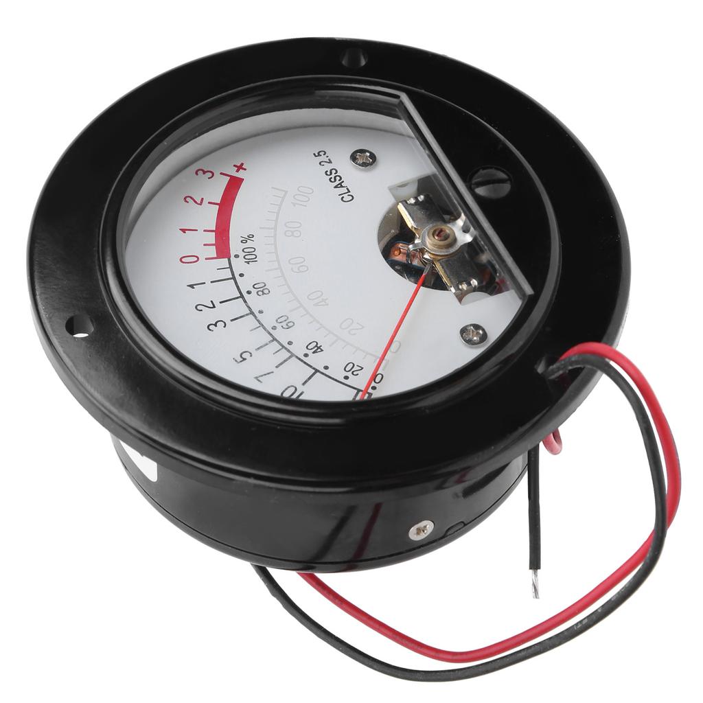 VU Meter Retro Pointer Dial Round Backlight VU Level Audio Meter Testing Equipment