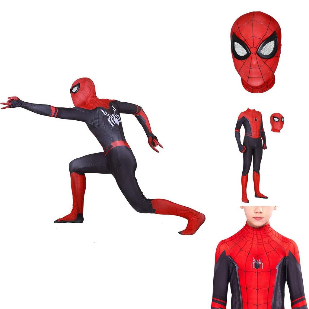 Quality Peter Parker Spider Man Far From Home Cos Costume For Adults And Kids**