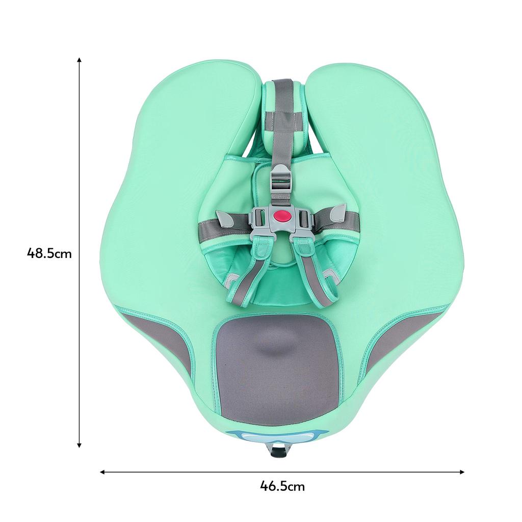 Non-Inflatable Baby   with Canopy Infant Lying Swimming   Pool Swim Trainer for 3-24 Months Baby