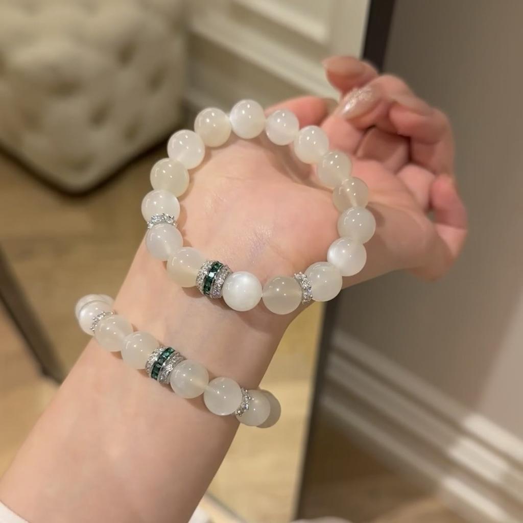 New Chinese Lucky Moonstone Yu Bracelet Exquisite Temperament Versatile Premium Sense Guochao Cool Sense Bracelet Women's 2026