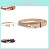 Stylish Pu Leather Waist Belt With Alloy Buckle Butterfly Knot Design For Women