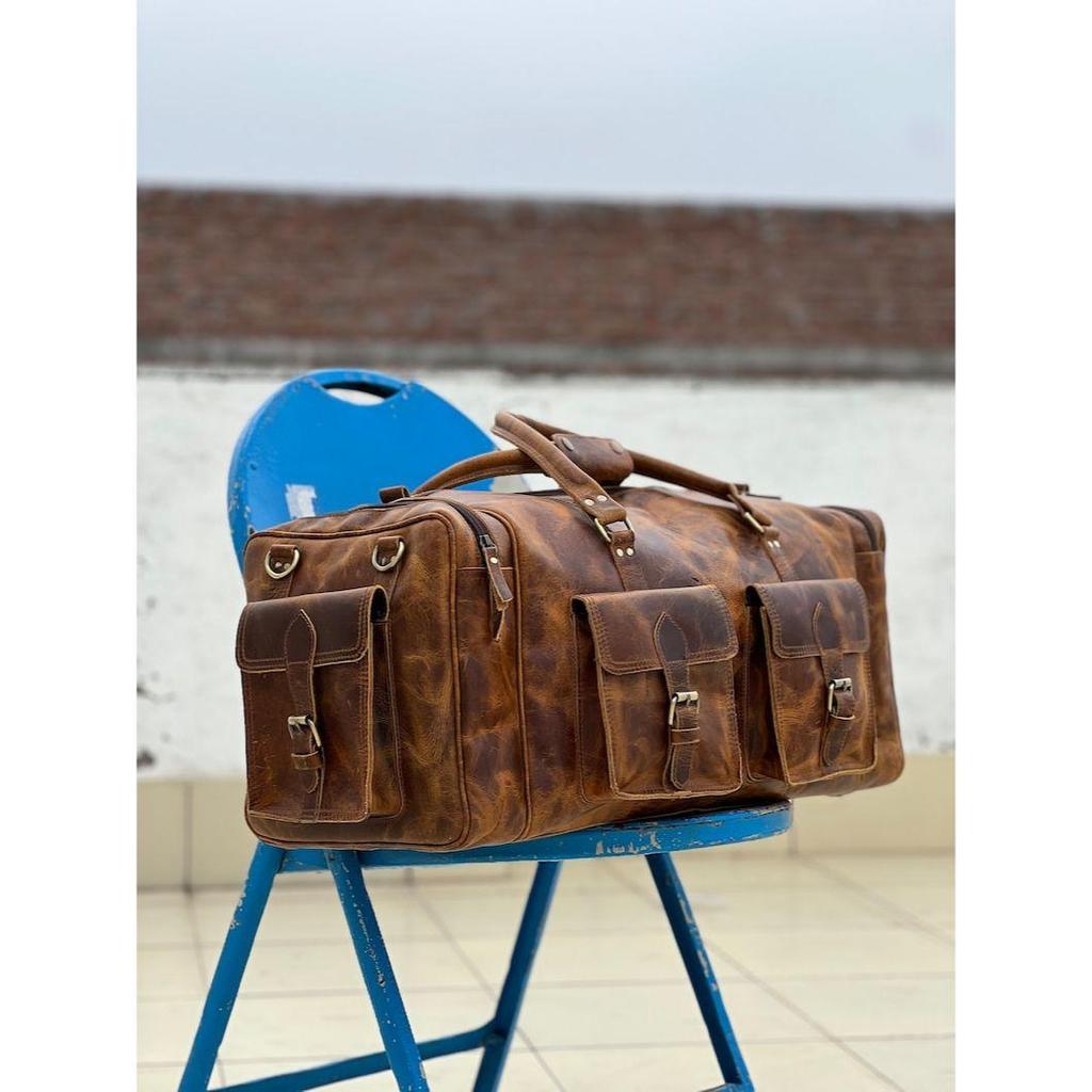 Personalizowana skórzana torba podróżna, ręcznie robiona skórzana torba weekendowa, torba na siłownię, torba podróżna na wakacje, torba podróżna, torba nocna, skórzana torba podróżna