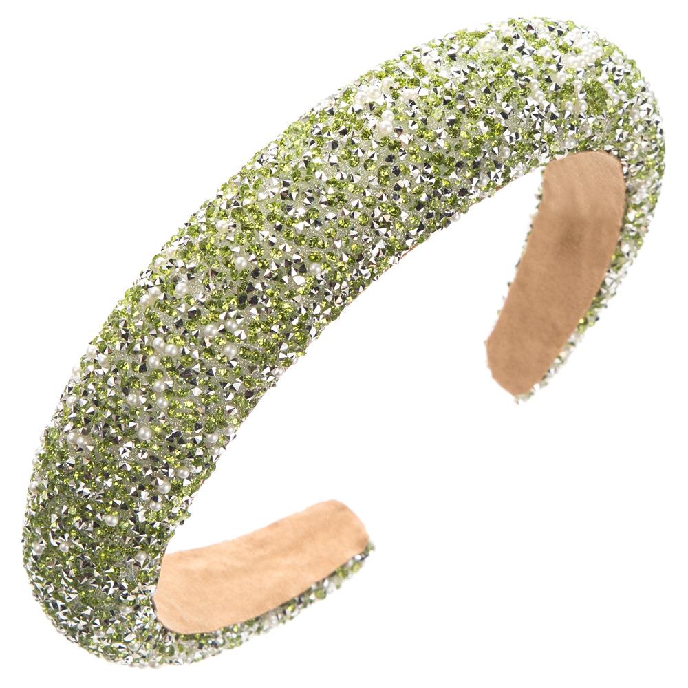 Luxury Sponge European American Style Girls' Daily Party Fashion Glitter Crystal Rhinestone Headband Hair Accessory Fine Women's