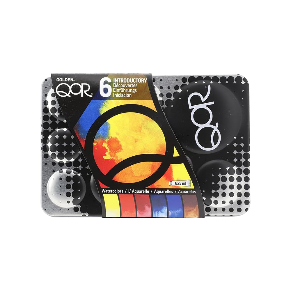 Golden QOR Watercolor 0001 5ml Introductory 6 Color Set 13300001