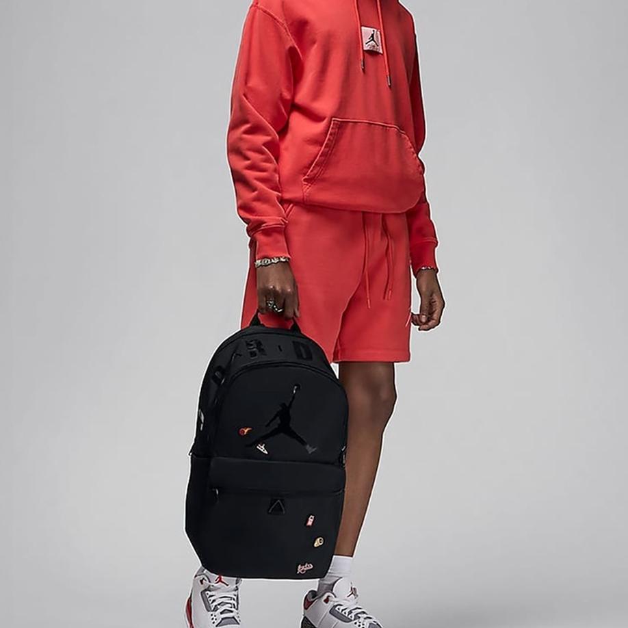 New Jordan Polyester Backpack Regular Unisex Black JD2423004AD-001