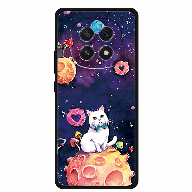 For Oppo A5 5G Phone Case 3D Relief Emboss Flowers Back Cover Black TPU Silicone Soft Case For Oppo A 5 PKQ110 Cases 6.7" Fundas