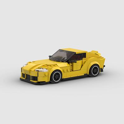 Modelo de montaje de coche de carreras MOC coche deportivo de ciudad bloque de construcción juguete de garaje creativo ladrillos educativos regalo de Navidad para niños